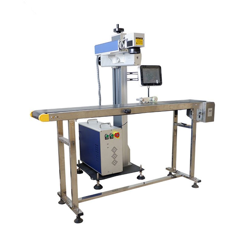 30w Flying Fiber Laser Marking Machine Automatic Engraving Machine - Image 5